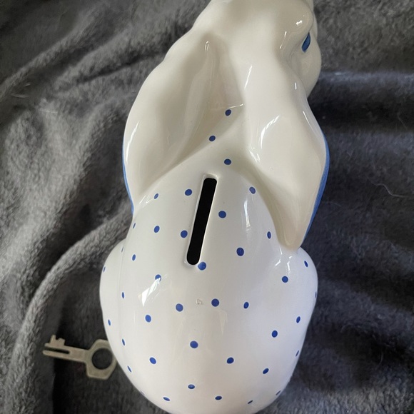 SOLD Tiffany & Co. Blue Bunny Bank - Picture 7 of 7